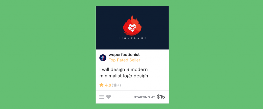 weperfectionist gig for logo on fiverr