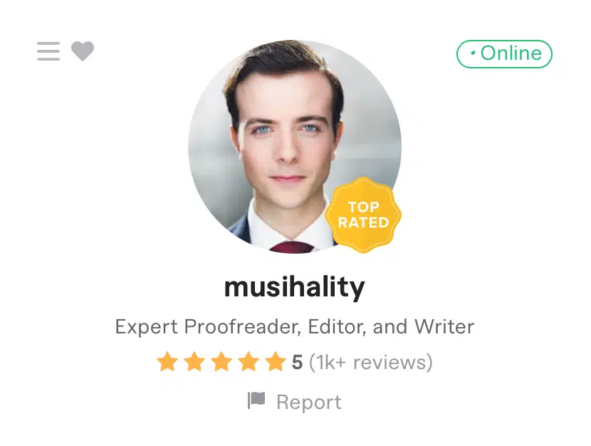 musihality fiverr proofreader