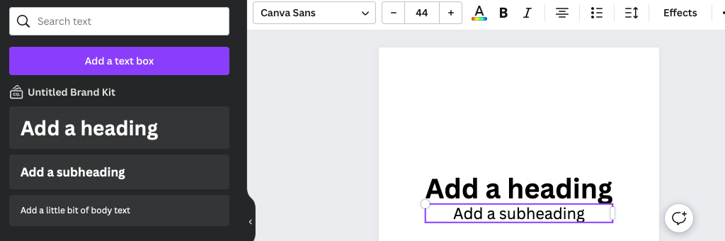 How to make superscript on Canva