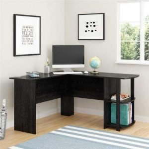 Ameriwood Home Dakota L-Shaped Desk with Bookshelves